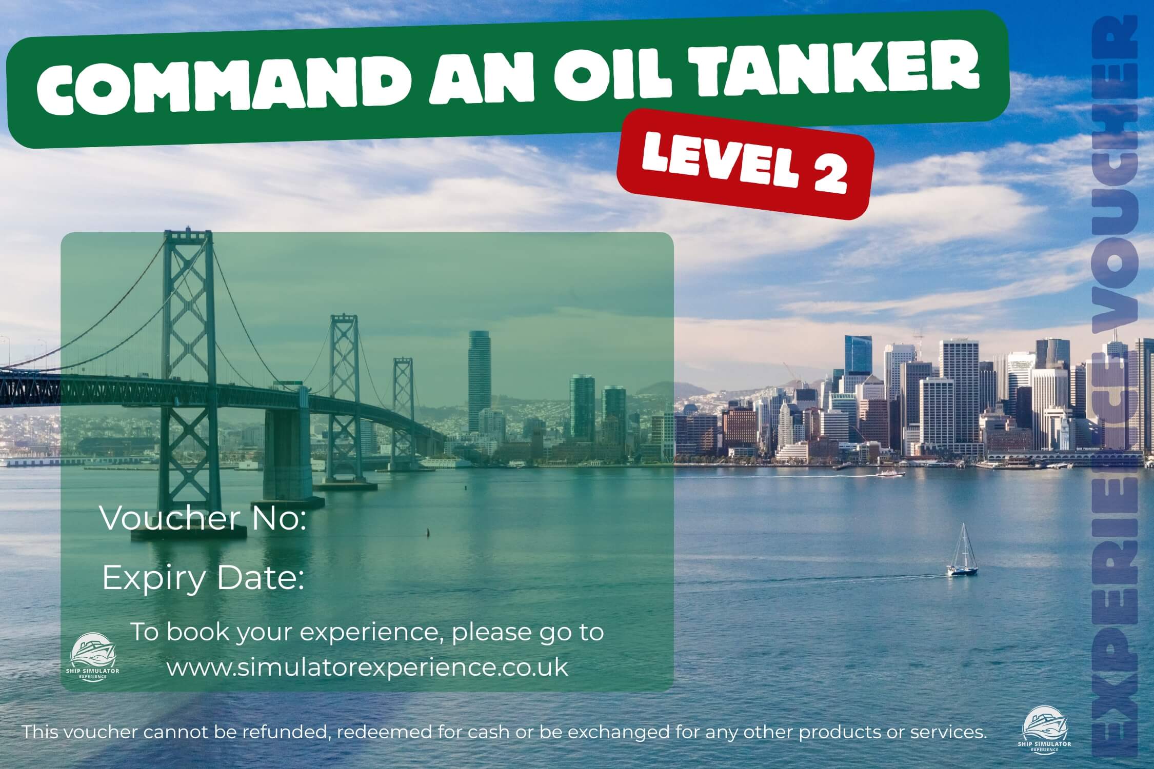 Level 2 Voucher Command an Oil Tanker simulator experience Voucher Level 2